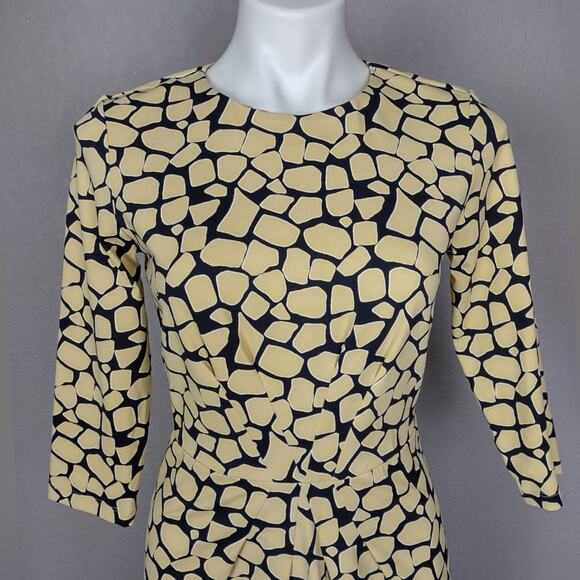 J. McLaughlin Tan and Black Brea Catalina Cloth Dress Size Small - Picture 12 of 14